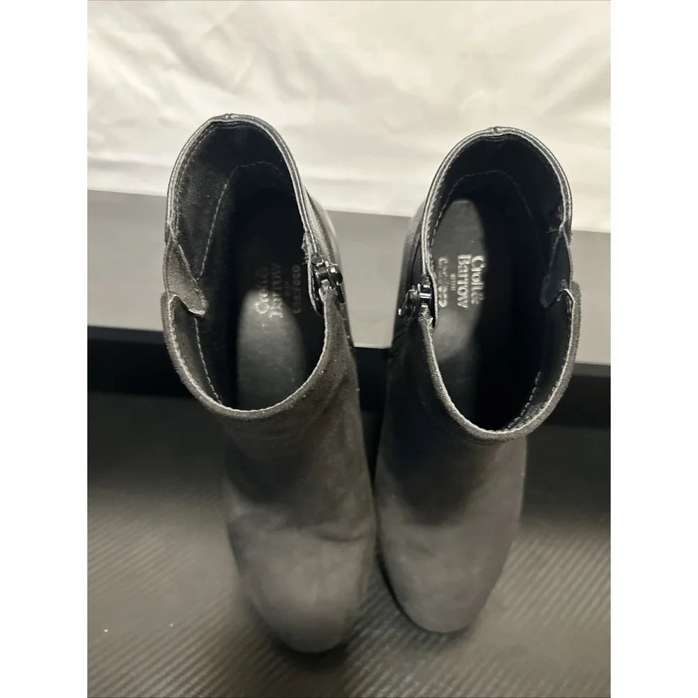 Croft & Barrow Carmen‎ Ankle Bootie Black Ortholite Eco Buckle Round Toe 8.5